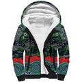 ANZAC Day Canberra Raiders Sherpa Hoodie Military Memorial Aboriginal Indigenous Art