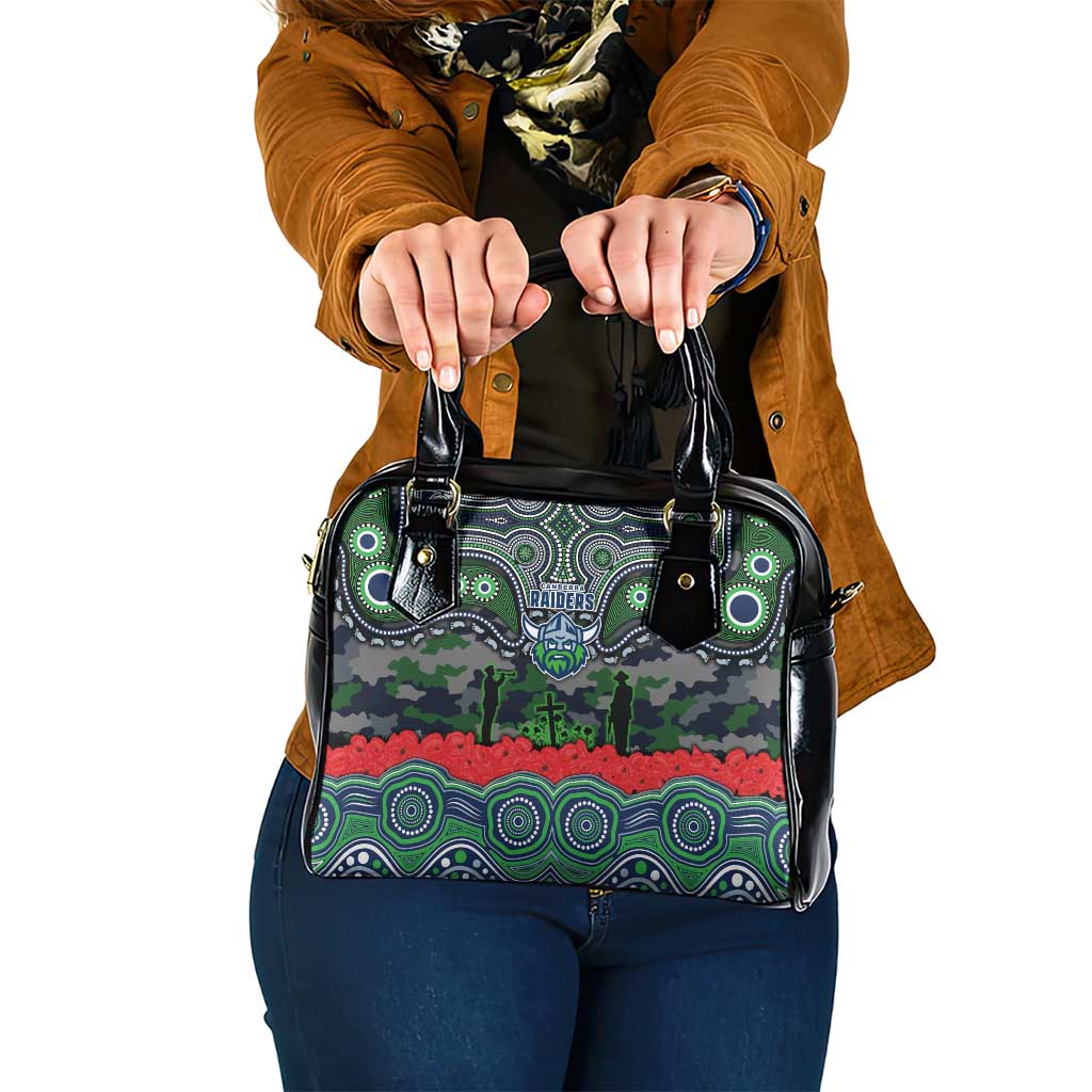 ANZAC Day Canberra Raiders Shoulder Handbag Military Memorial Aboriginal Indigenous Art