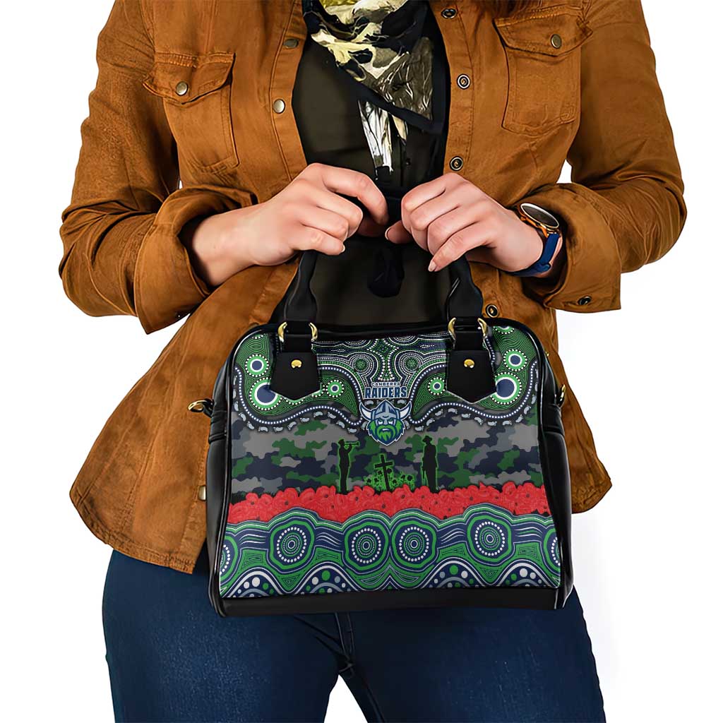 ANZAC Day Canberra Raiders Shoulder Handbag Military Memorial Aboriginal Indigenous Art