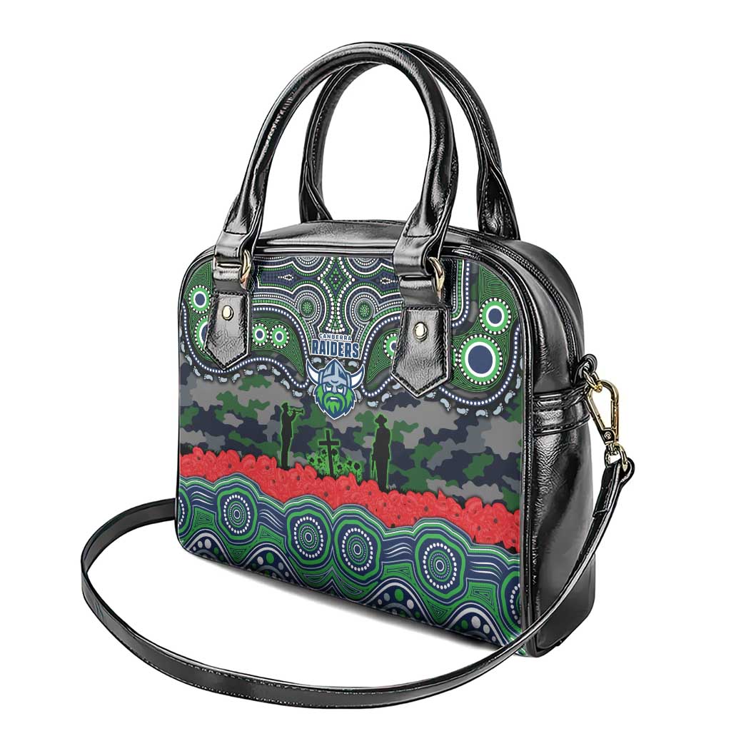 ANZAC Day Canberra Raiders Shoulder Handbag Military Memorial Aboriginal Indigenous Art