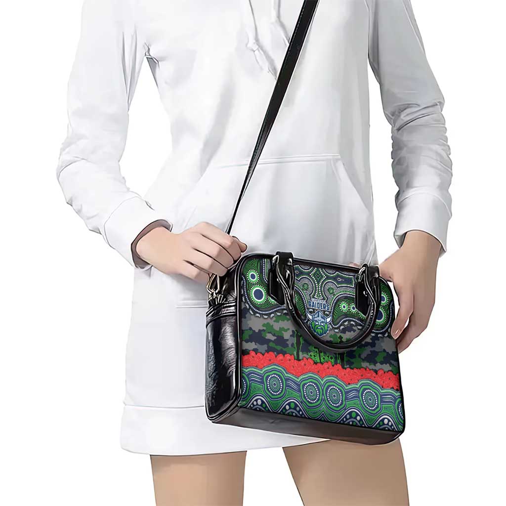 ANZAC Day Canberra Raiders Shoulder Handbag Military Memorial Aboriginal Indigenous Art