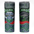 ANZAC Day Canberra Raiders Skinny Tumbler Military Memorial Aboriginal Indigenous Art
