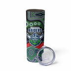 ANZAC Day Canberra Raiders Skinny Tumbler Military Memorial Aboriginal Indigenous Art