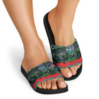 ANZAC Day Canberra Raiders Slide Sandals Military Memorial Aboriginal Indigenous Art