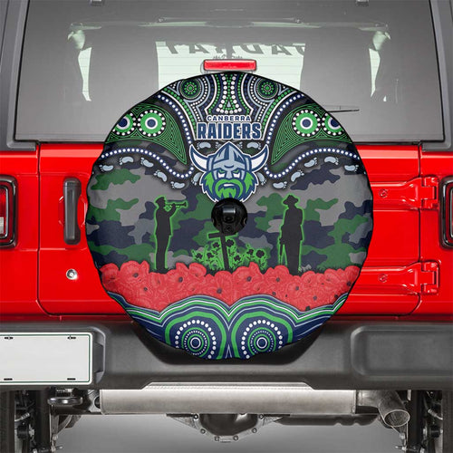 ANZAC Day Canberra Raiders Spare Tire Cover Military Memorial Aboriginal Indigenous Art