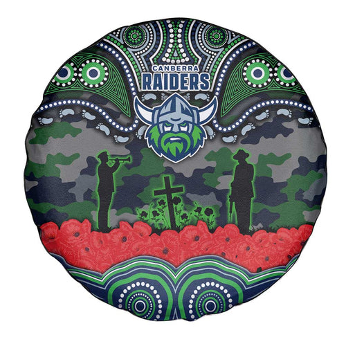 ANZAC Day Canberra Raiders Spare Tire Cover Military Memorial Aboriginal Indigenous Art
