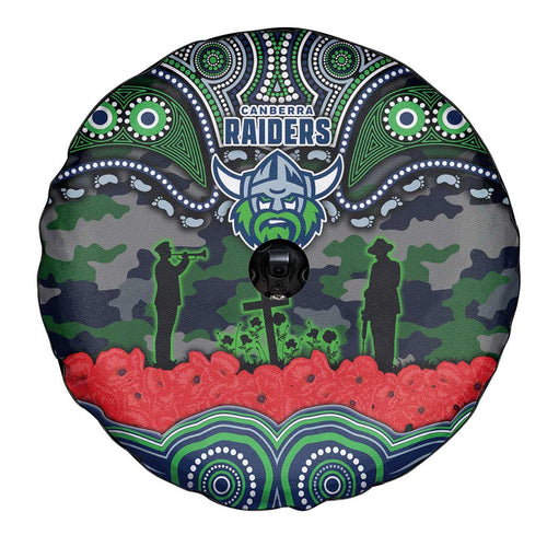ANZAC Day Canberra Raiders Spare Tire Cover Military Memorial Aboriginal Indigenous Art