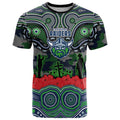 ANZAC Day Canberra Raiders T Shirt Military Memorial Aboriginal Indigenous Art
