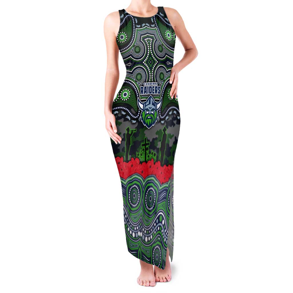 ANZAC Day Canberra Raiders Tank Maxi Dress Military Memorial Aboriginal Indigenous Art