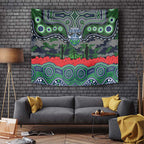 ANZAC Day Canberra Raiders Tapestry Military Memorial Aboriginal Indigenous Art