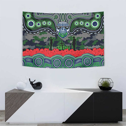 ANZAC Day Canberra Raiders Tapestry Military Memorial Aboriginal Indigenous Art