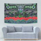 ANZAC Day Canberra Raiders Tapestry Military Memorial Aboriginal Indigenous Art