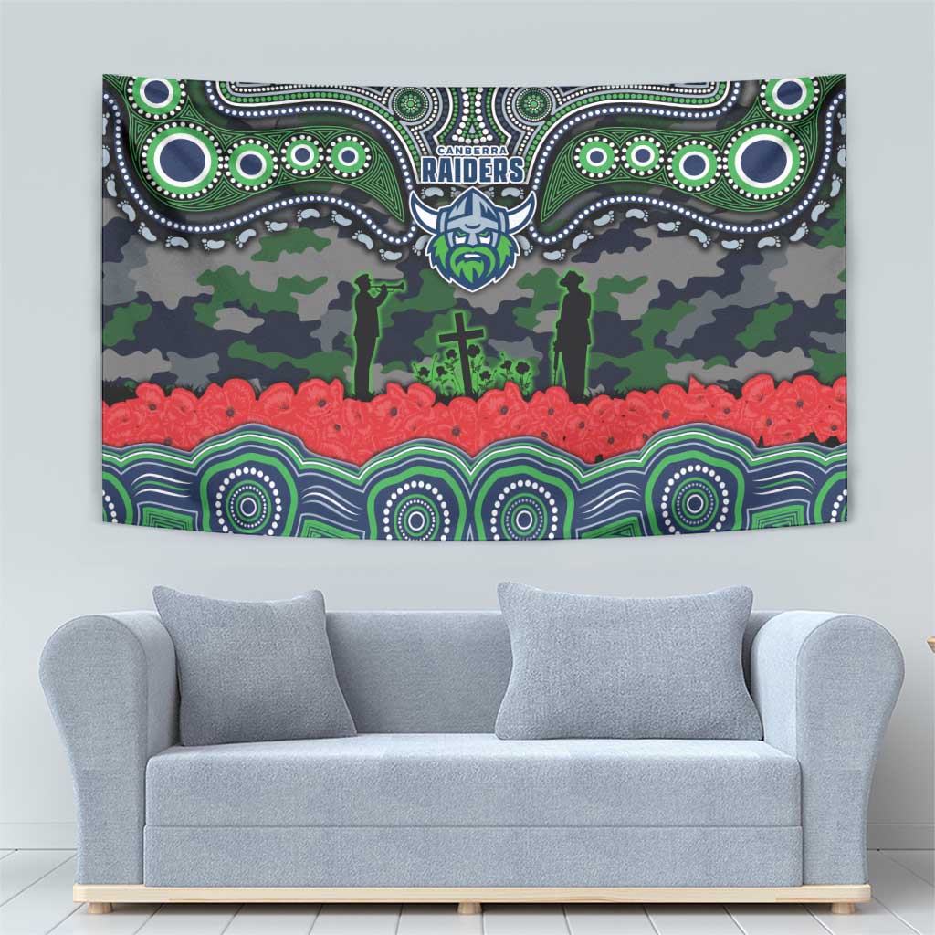 ANZAC Day Canberra Raiders Tapestry Military Memorial Aboriginal Indigenous Art