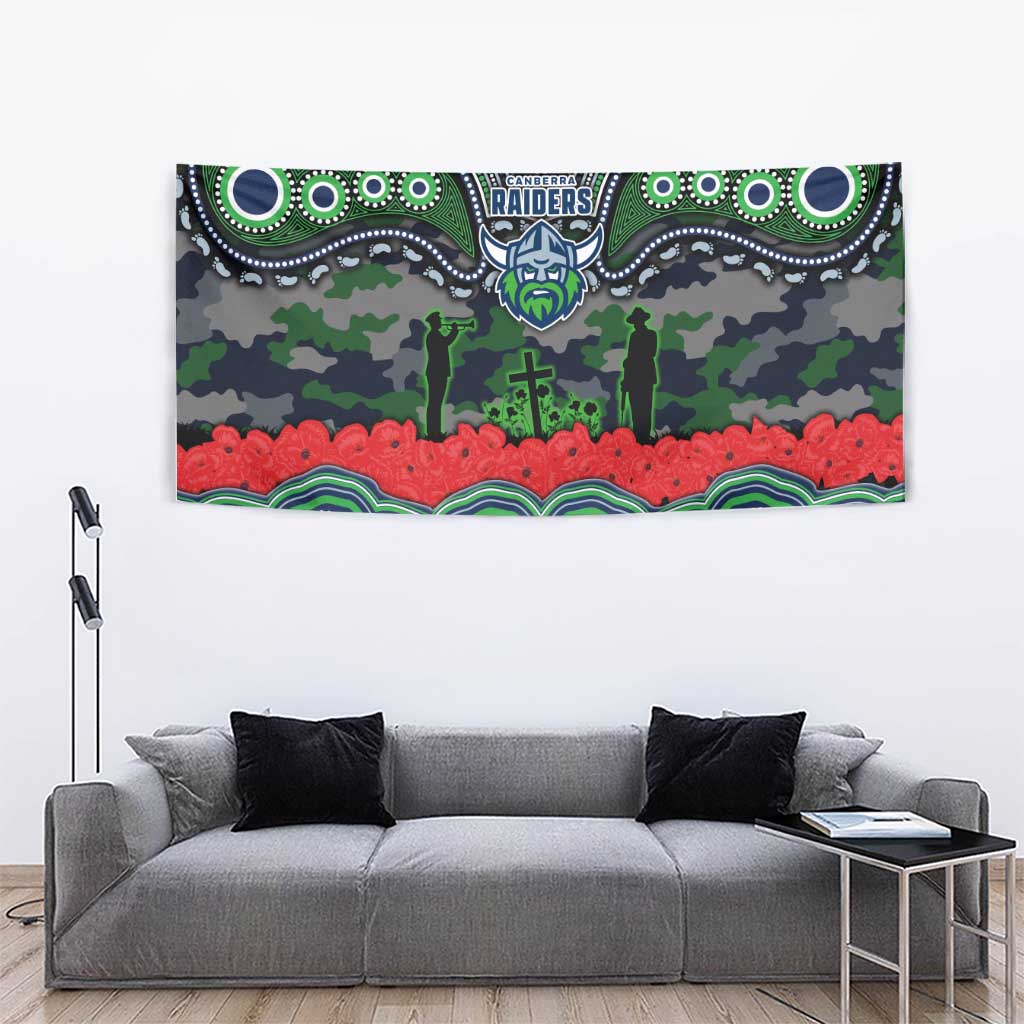 ANZAC Day Canberra Raiders Tapestry Military Memorial Aboriginal Indigenous Art