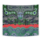 ANZAC Day Canberra Raiders Tapestry Military Memorial Aboriginal Indigenous Art