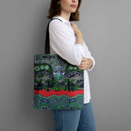 ANZAC Day Canberra Raiders Tote Bag Military Memorial Aboriginal Indigenous Art