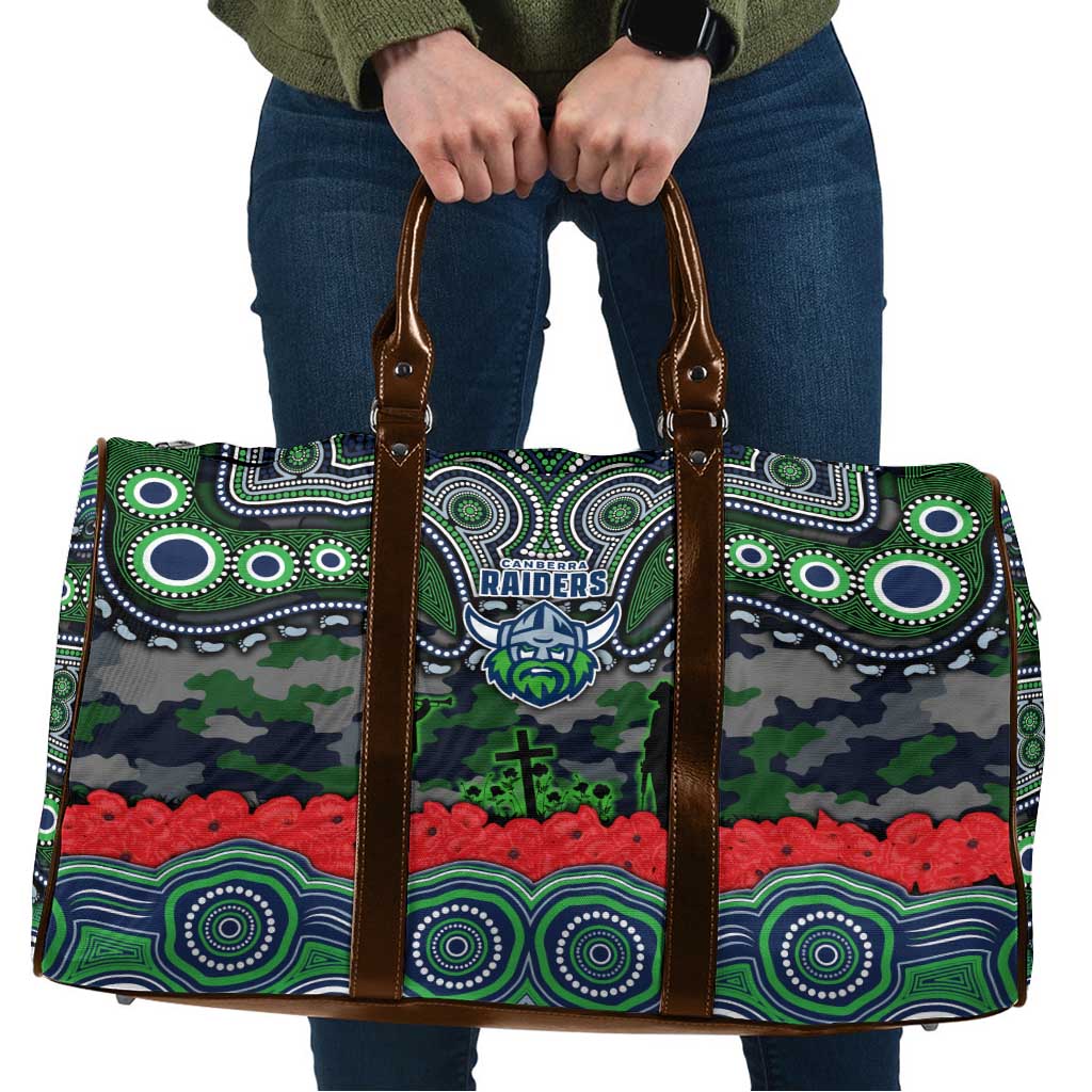ANZAC Day Canberra Raiders Travel Bag Military Memorial Aboriginal Indigenous Art
