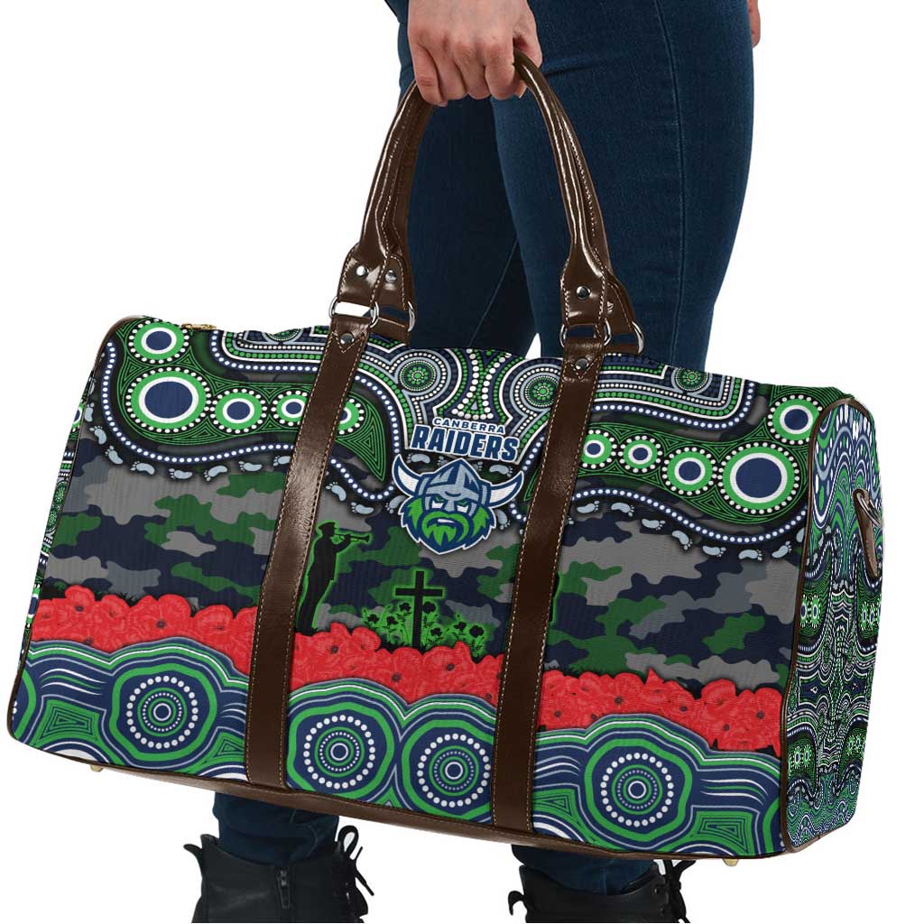 ANZAC Day Canberra Raiders Travel Bag Military Memorial Aboriginal Indigenous Art