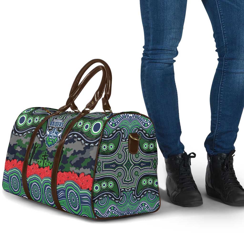 ANZAC Day Canberra Raiders Travel Bag Military Memorial Aboriginal Indigenous Art