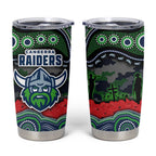 ANZAC Day Canberra Raiders Tumbler Cup Military Memorial Aboriginal Indigenous Art