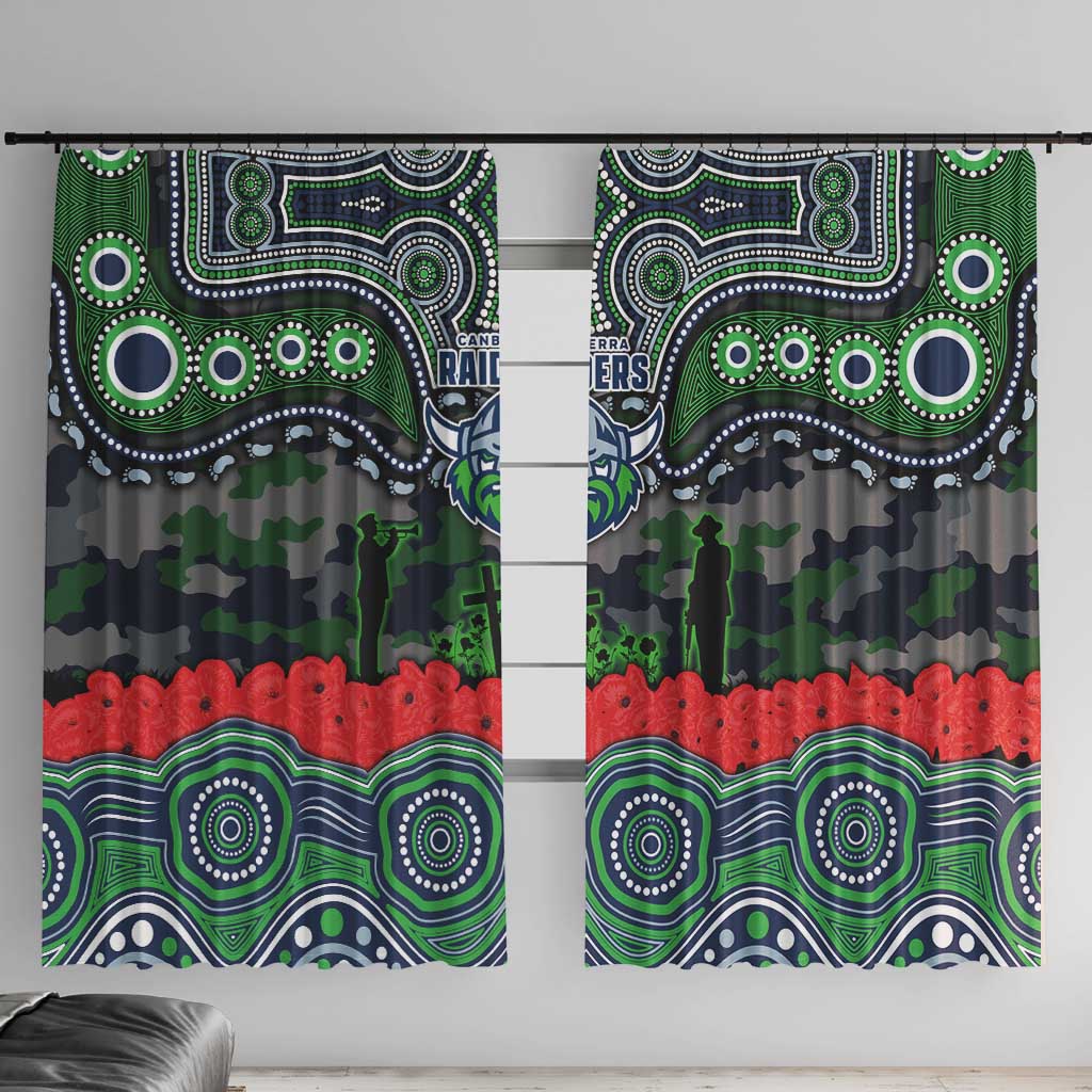 ANZAC Day Canberra Raiders Window Curtain Military Memorial Aboriginal Indigenous Art