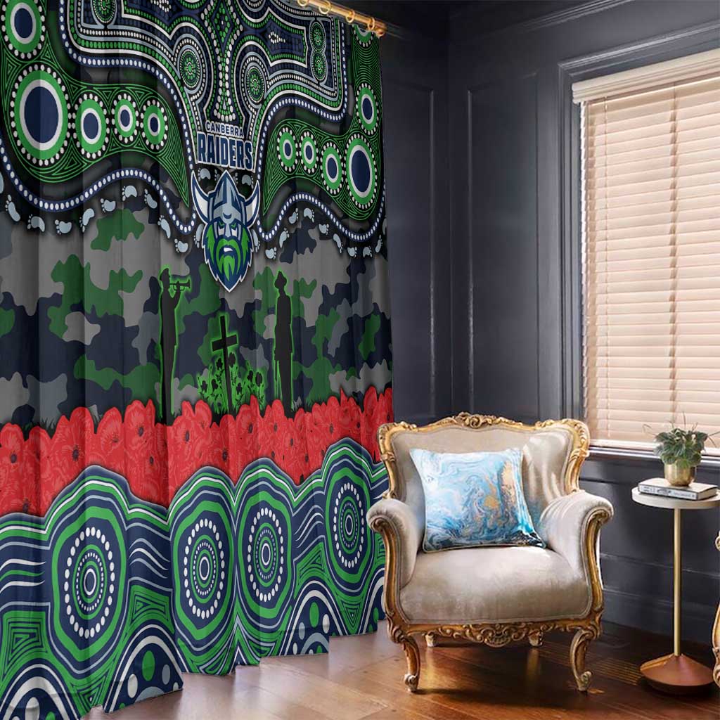 ANZAC Day Canberra Raiders Window Curtain Military Memorial Aboriginal Indigenous Art
