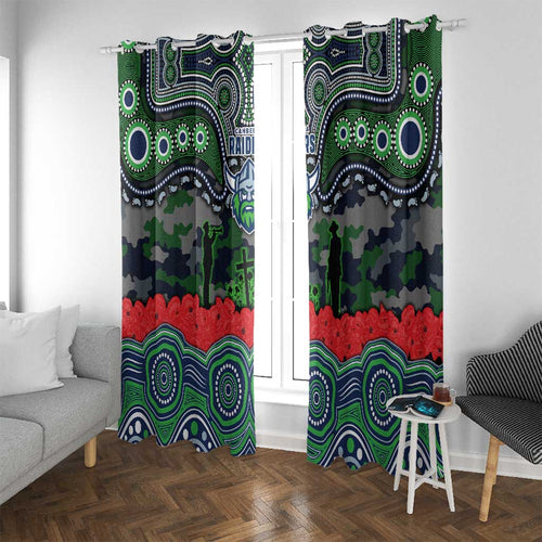 ANZAC Day Canberra Raiders Window Curtain Military Memorial Aboriginal Indigenous Art
