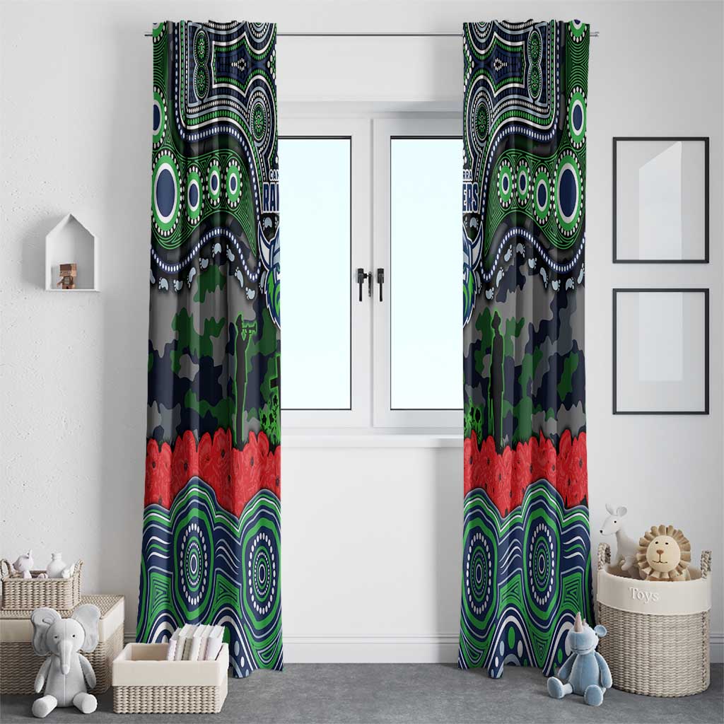 ANZAC Day Canberra Raiders Window Curtain Military Memorial Aboriginal Indigenous Art