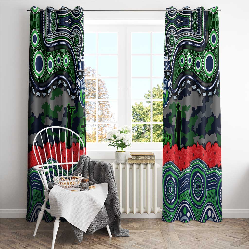 ANZAC Day Canberra Raiders Window Curtain Military Memorial Aboriginal Indigenous Art
