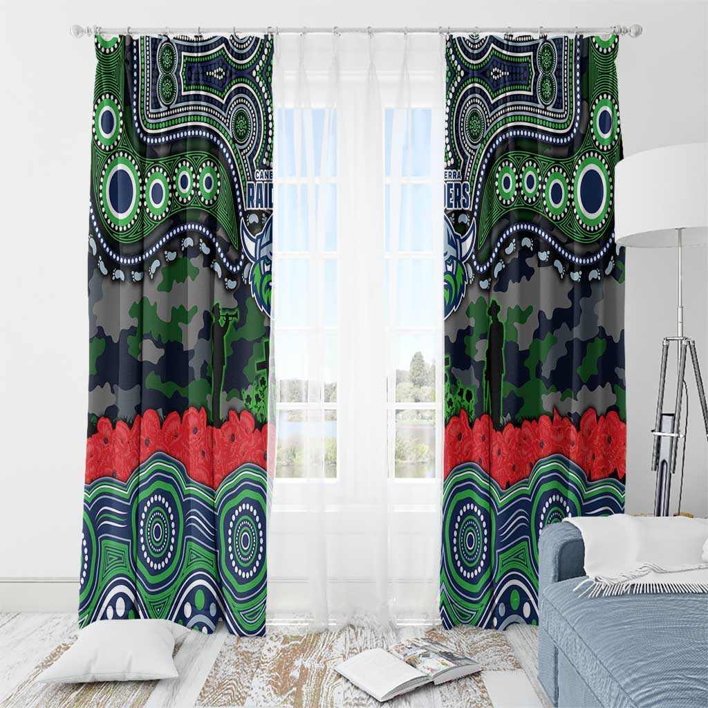 ANZAC Day Canberra Raiders Window Curtain Military Memorial Aboriginal Indigenous Art