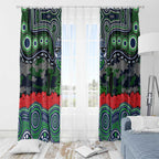 ANZAC Day Canberra Raiders Window Curtain Military Memorial Aboriginal Indigenous Art