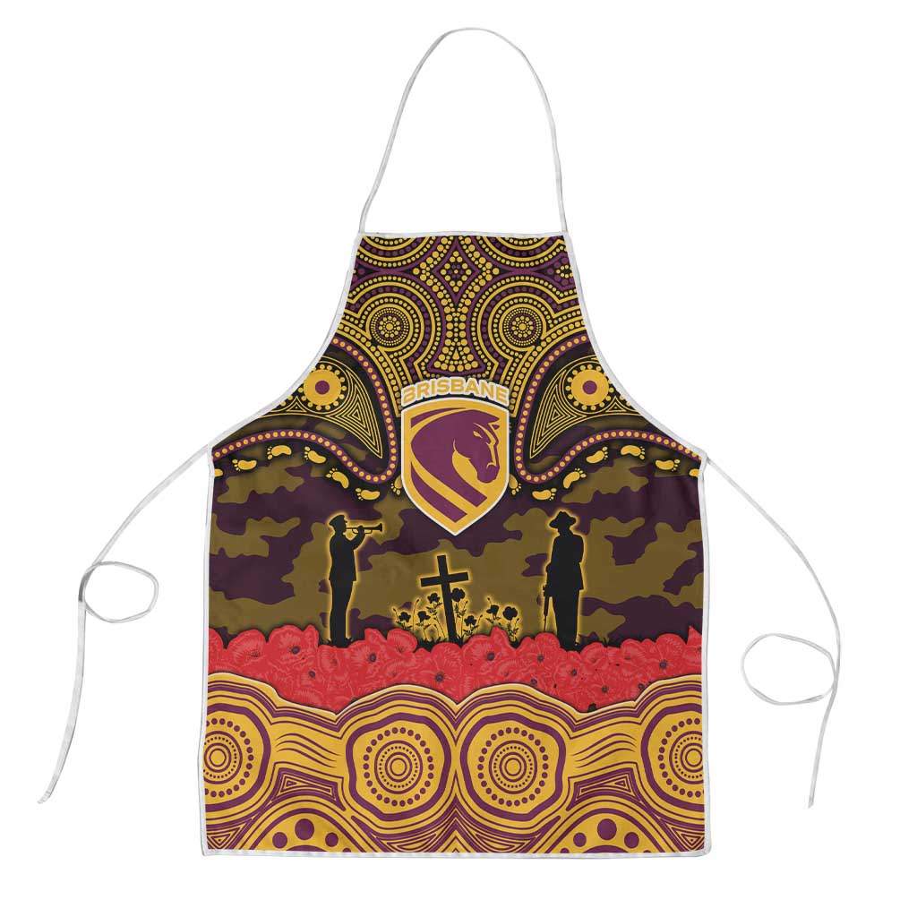 ANZAC Day Brisbane Broncos Apron Military Memorial Aboriginal Indigenous Art