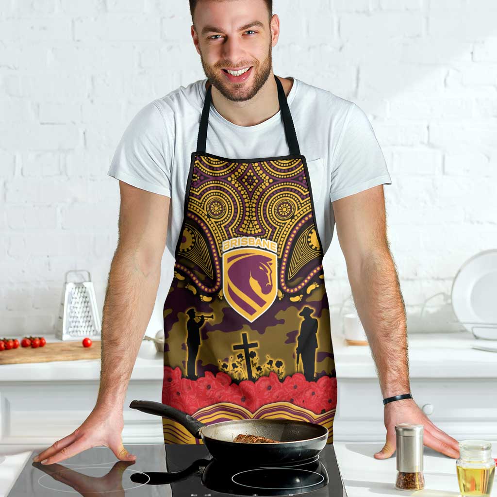 ANZAC Day Brisbane Broncos Apron Military Memorial Aboriginal Indigenous Art