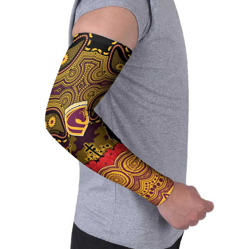 ANZAC Day Brisbane Broncos Arm Sleeves Military Memorial Aboriginal Indigenous Art
