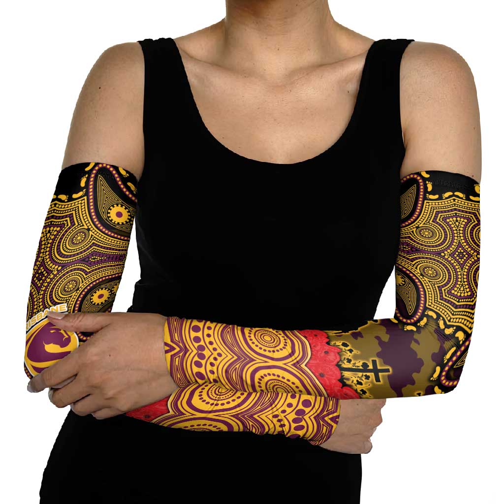 ANZAC Day Brisbane Broncos Arm Sleeves Military Memorial Aboriginal Indigenous Art