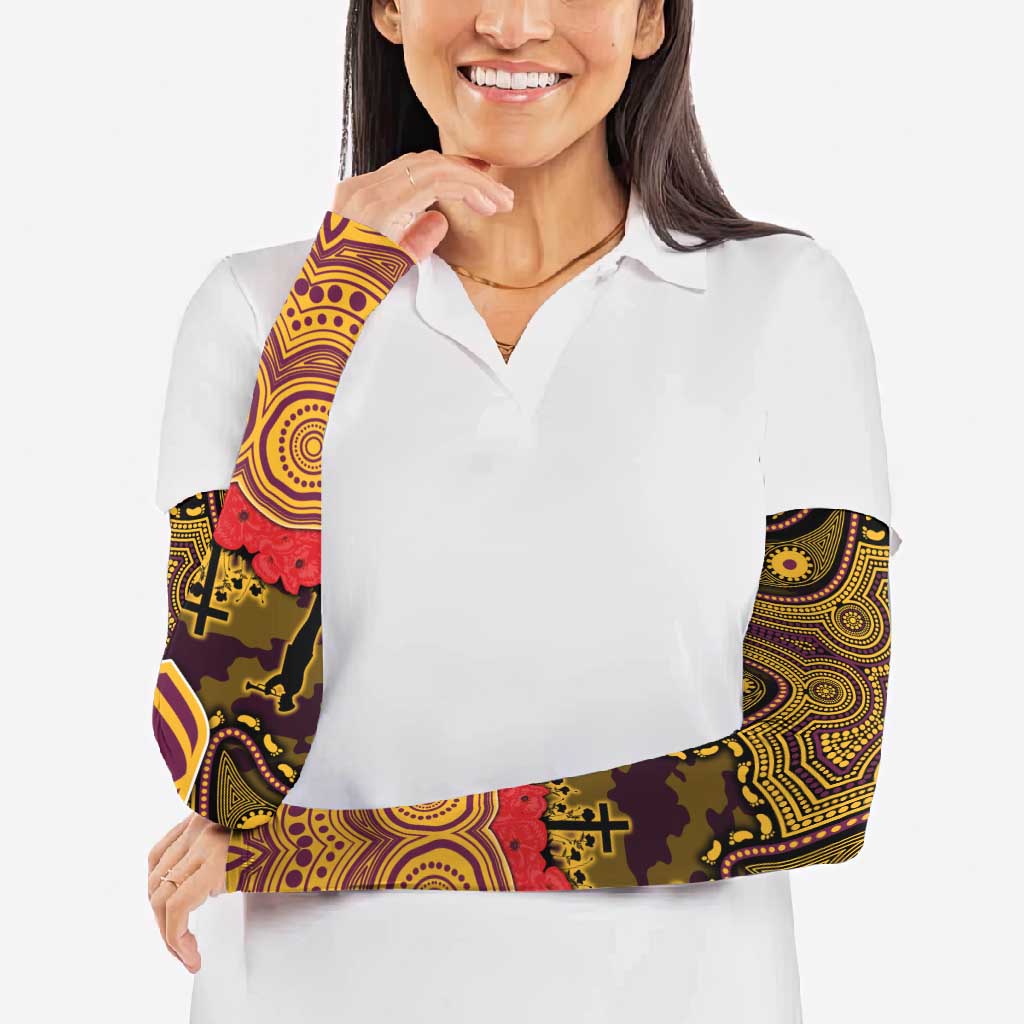 ANZAC Day Brisbane Broncos Arm Sleeves Military Memorial Aboriginal Indigenous Art