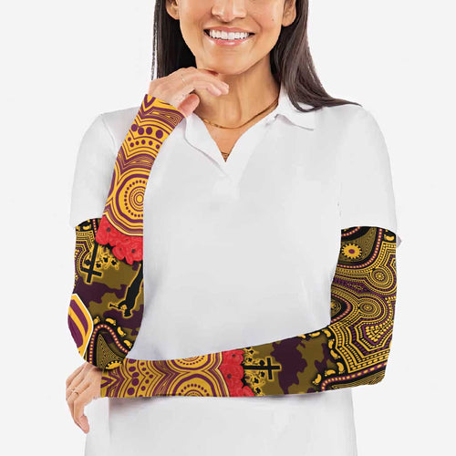 ANZAC Day Brisbane Broncos Arm Sleeves Military Memorial Aboriginal Indigenous Art