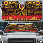 ANZAC Day Brisbane Broncos Auto Sun Shade Military Memorial Aboriginal Indigenous Art