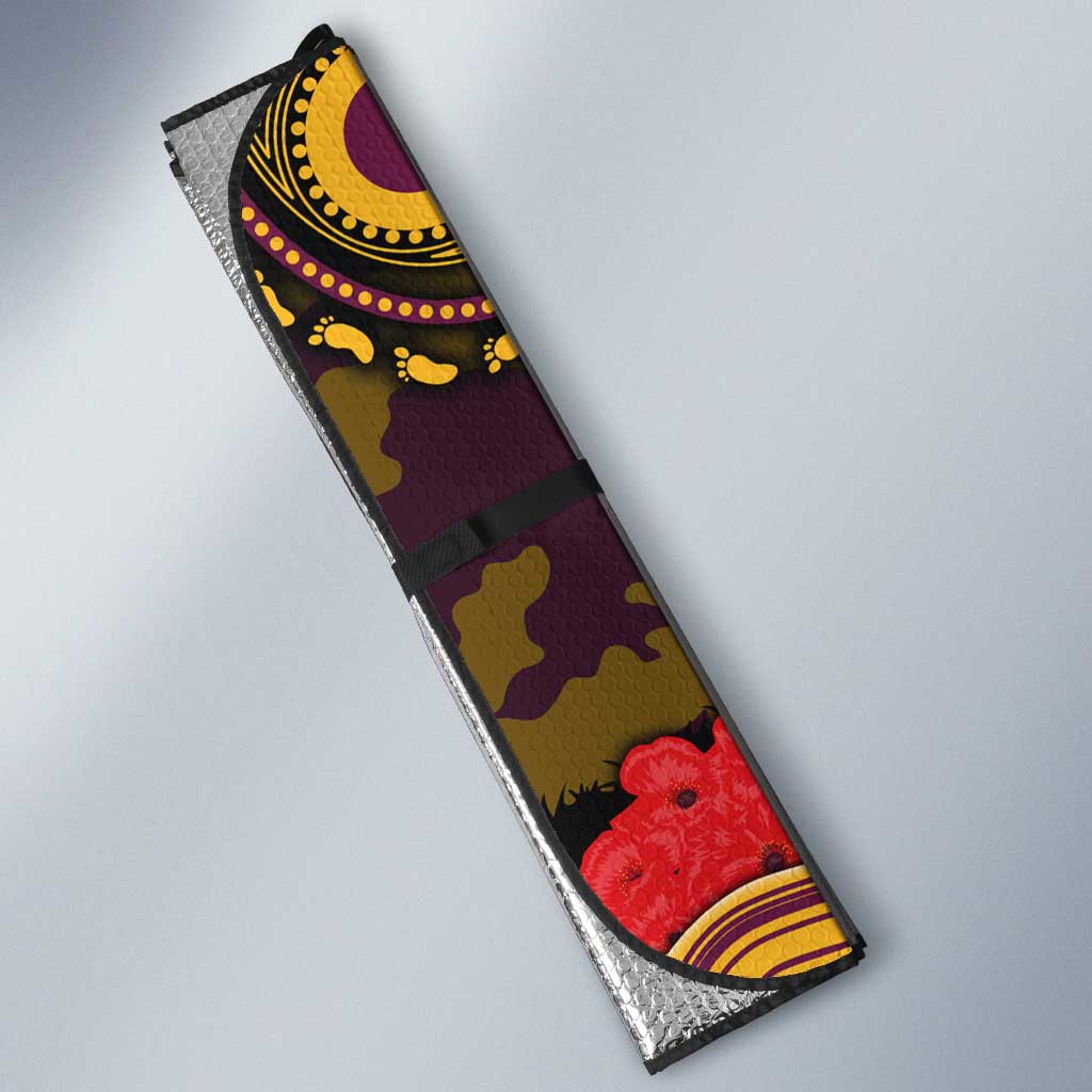 ANZAC Day Brisbane Broncos Auto Sun Shade Military Memorial Aboriginal Indigenous Art
