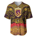 ANZAC Day Brisbane Broncos Baseball Jersey Military Memorial Aboriginal Indigenous Art