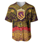 ANZAC Day Brisbane Broncos Baseball Jersey Military Memorial Aboriginal Indigenous Art