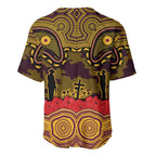ANZAC Day Brisbane Broncos Baseball Jersey Military Memorial Aboriginal Indigenous Art