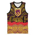ANZAC Day Brisbane Broncos Basketball Jersey Military Memorial Aboriginal Indigenous Art