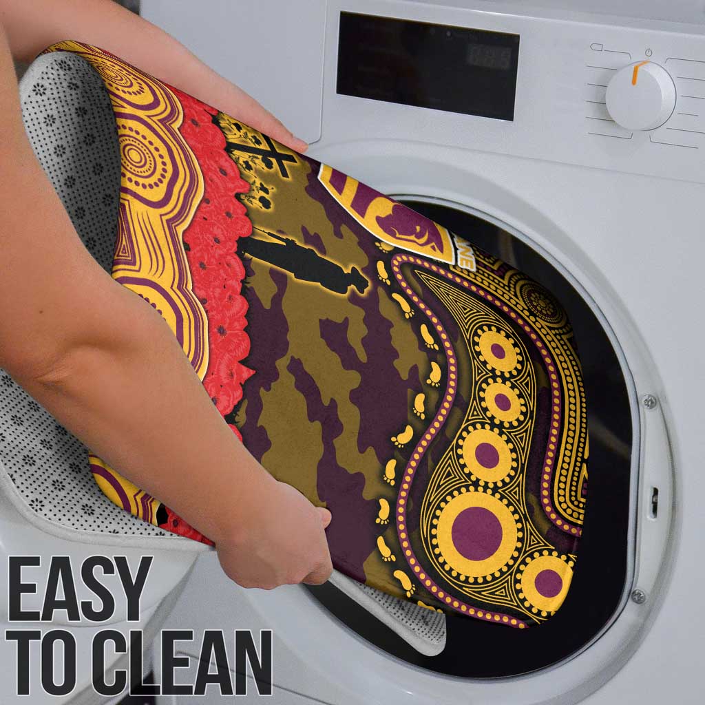 ANZAC Day Brisbane Broncos Bathroom Set Military Memorial Aboriginal Indigenous Art
