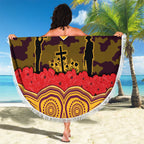 ANZAC Day Brisbane Broncos Beach Blanket Military Memorial Aboriginal Indigenous Art