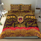 ANZAC Day Brisbane Broncos Bedding Set Military Memorial Aboriginal Indigenous Art