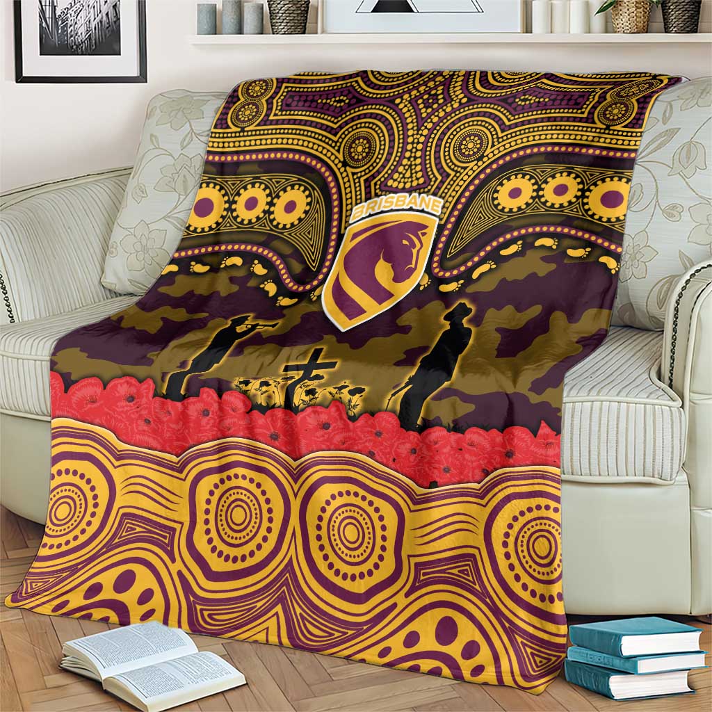 ANZAC Day Brisbane Broncos Blanket Military Memorial Aboriginal Indigenous Art