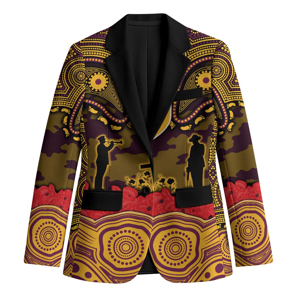 ANZAC Day Brisbane Broncos Blazer Military Memorial Aboriginal Indigenous Art
