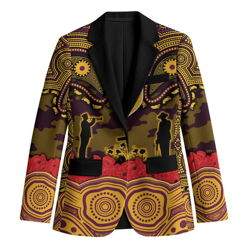 ANZAC Day Brisbane Broncos Blazer Military Memorial Aboriginal Indigenous Art
