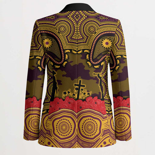 ANZAC Day Brisbane Broncos Blazer Military Memorial Aboriginal Indigenous Art